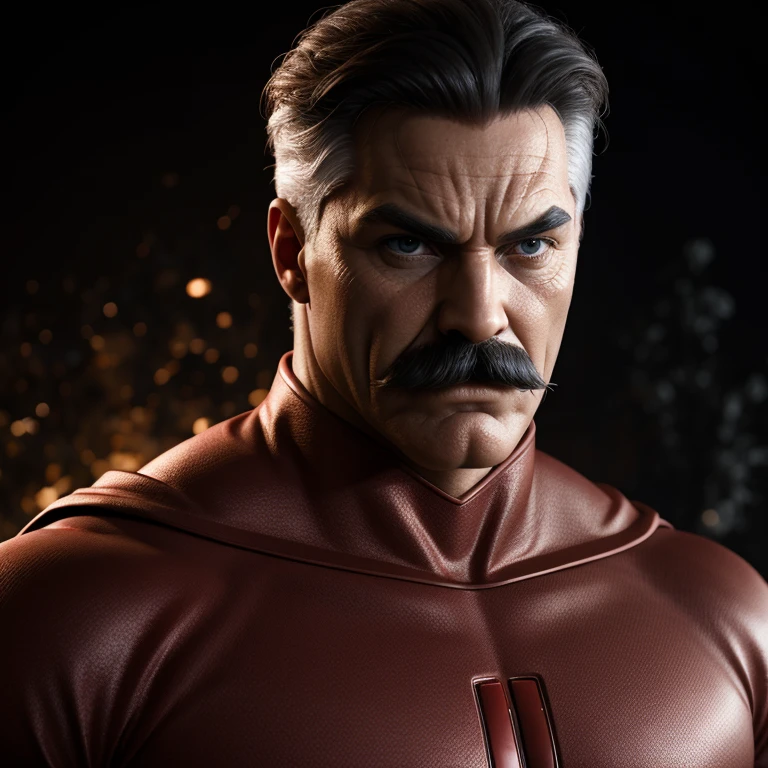 Hyperrealistic art of <lora:Omni-Man SD1.5:1.2>
Omni-Man a man with a mustache and a red cape, Extremely high-resolution details, photographic, realism pushed to extreme, fine texture, incredibly lifelike
