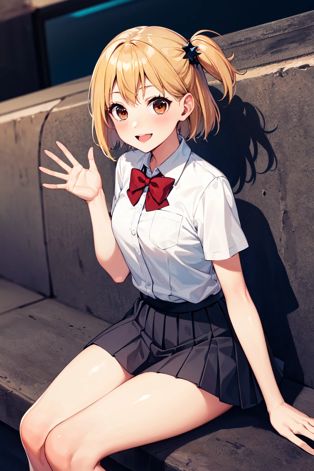 Himiko Toga, shirt, pleated skirt, small neckline
