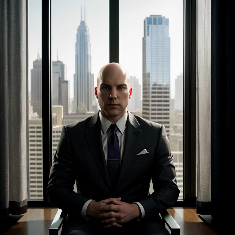 Hyperrealistic art of <lora:lex luthor SD1.5:1.2>
lex luthor a man in a suit and tie sitting in front of a window, Extremely high-resolution details, photographic, realism pushed to extreme, fine texture, incredibly lifelike
