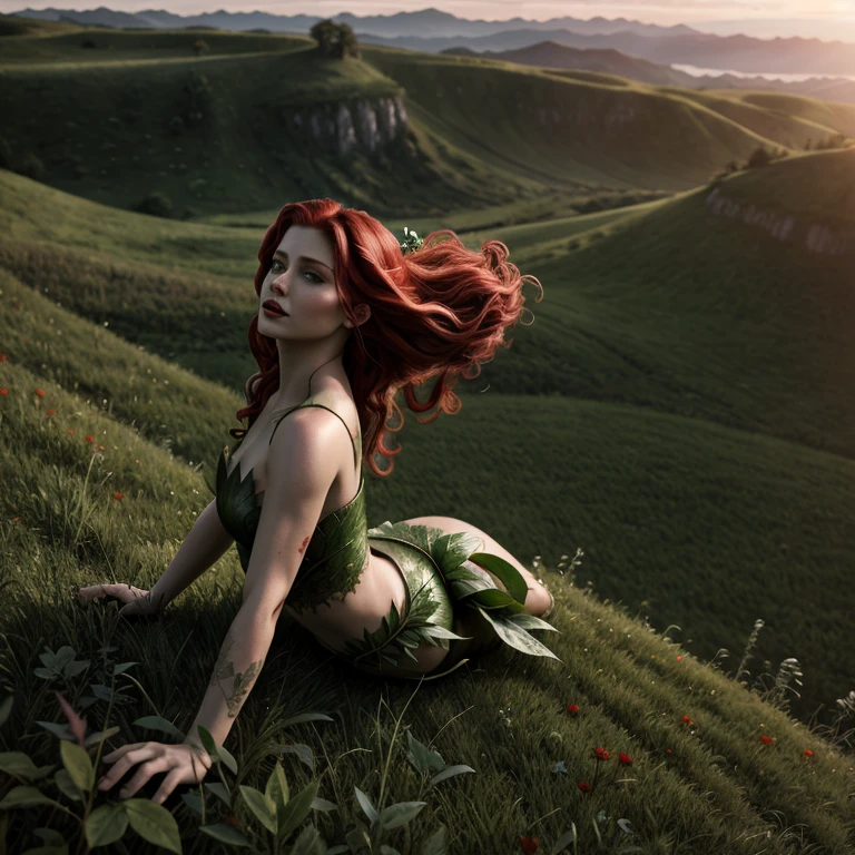 Hyperrealistic art of <lora:Poison Ivy SD1.5:1.5>
Poison Ivy a red flying hair woman flying on a hill, Extremely high-resolution details, photographic, realism pushed to extreme, fine texture, incredibly lifelike