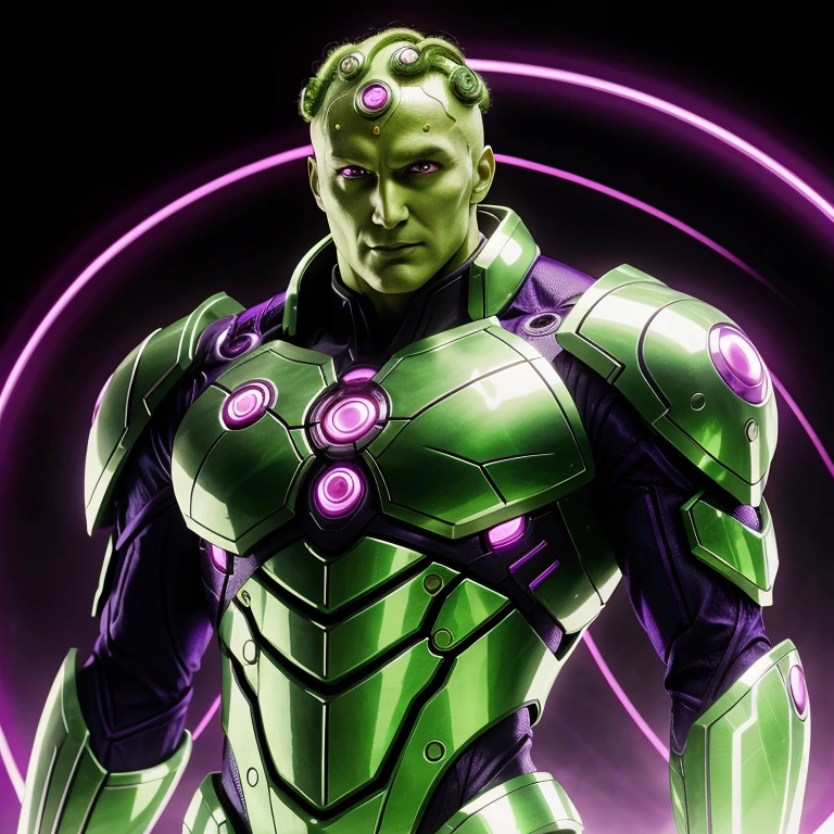anime artwork of <lora:Brainiac SD1.5:1.2>
Brainiac a man in a green costume with a purple light, anime style, key visual, vibrant, studio anime, highly detailed