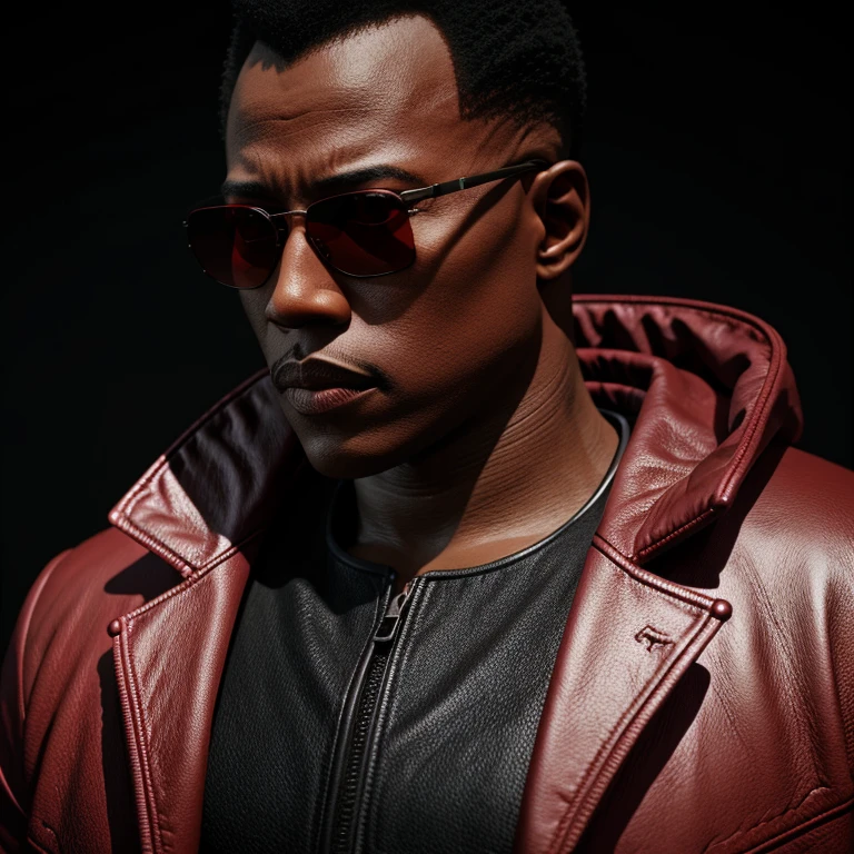 Hyperrealistic art of <lora:Blade SD1.5:1.2>
Blade the daywalker a man with sunglasses and a red jacket, Extremely high-resolution details, photographic, realism pushed to extreme, fine texture, incredibly lifelike