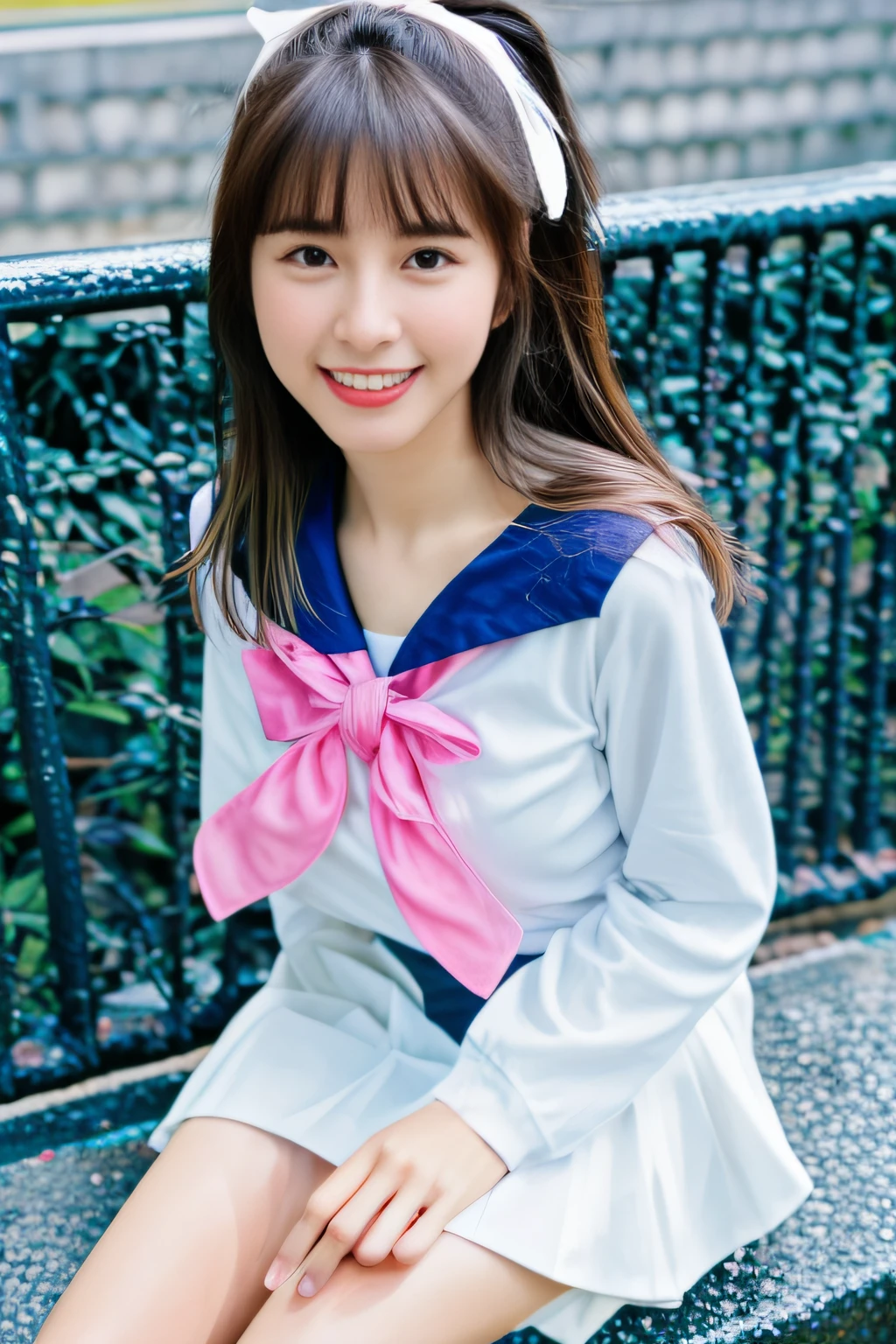 nice hand,perfect hand, <lora:GoodHands-beta2:1>,highres,extremely detailed,beautiful detailed girl,realistic,RAW photo, subject, 8k uhd, dslr, soft lighting, high quality, film grain, Fujifilm XT3,1girl,(Sailor Uniform:1),sitting,medium breasts,From Above,light smile,looking at viewer,
<lora:qunv2:0.9>, <lora:LCM-LoRA_sd15:1>, <lora:add_detail:0.5>