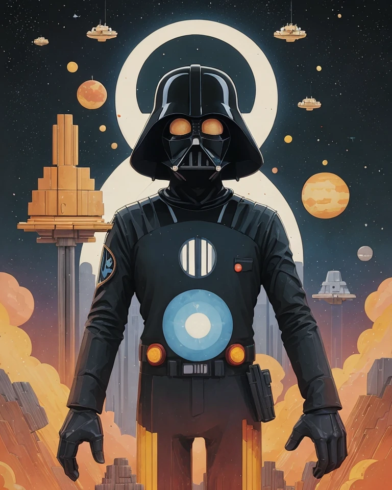 Retro-Futuristic Art Style