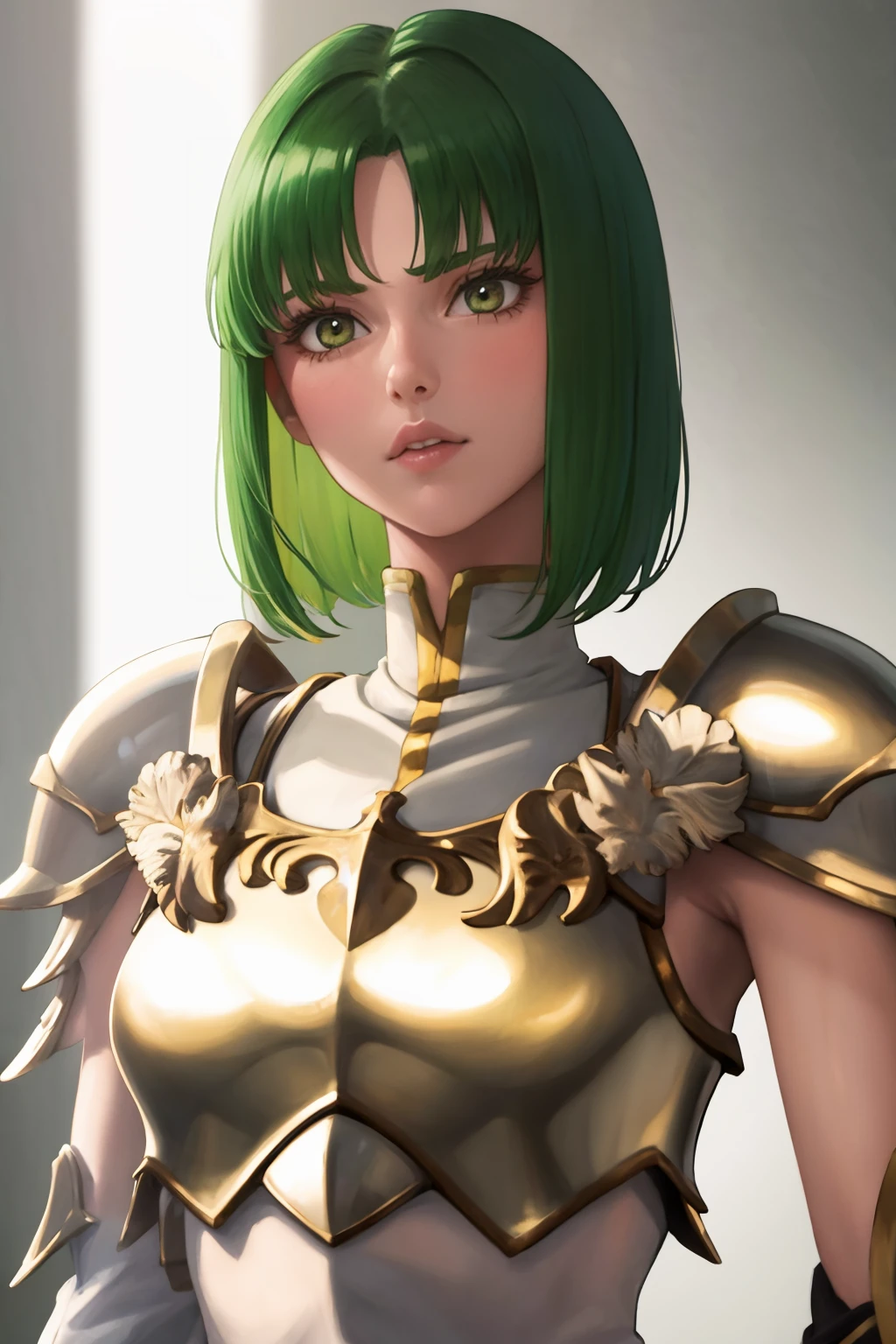 masterpiece, best quality, 1girl, solo, <lora:dithorba-fe-richy-v1:1> dithorba, shoulder armor, breastplate, close-up,