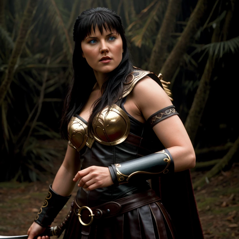 Hyperrealistic art of <lora:Xena Warrior Princess SD1.5:1.2>
Xena Warrior Princess a woman in a costume holding a sword, Extremely high-resolution details, photographic, realism pushed to extreme, fine texture, incredibly lifelike