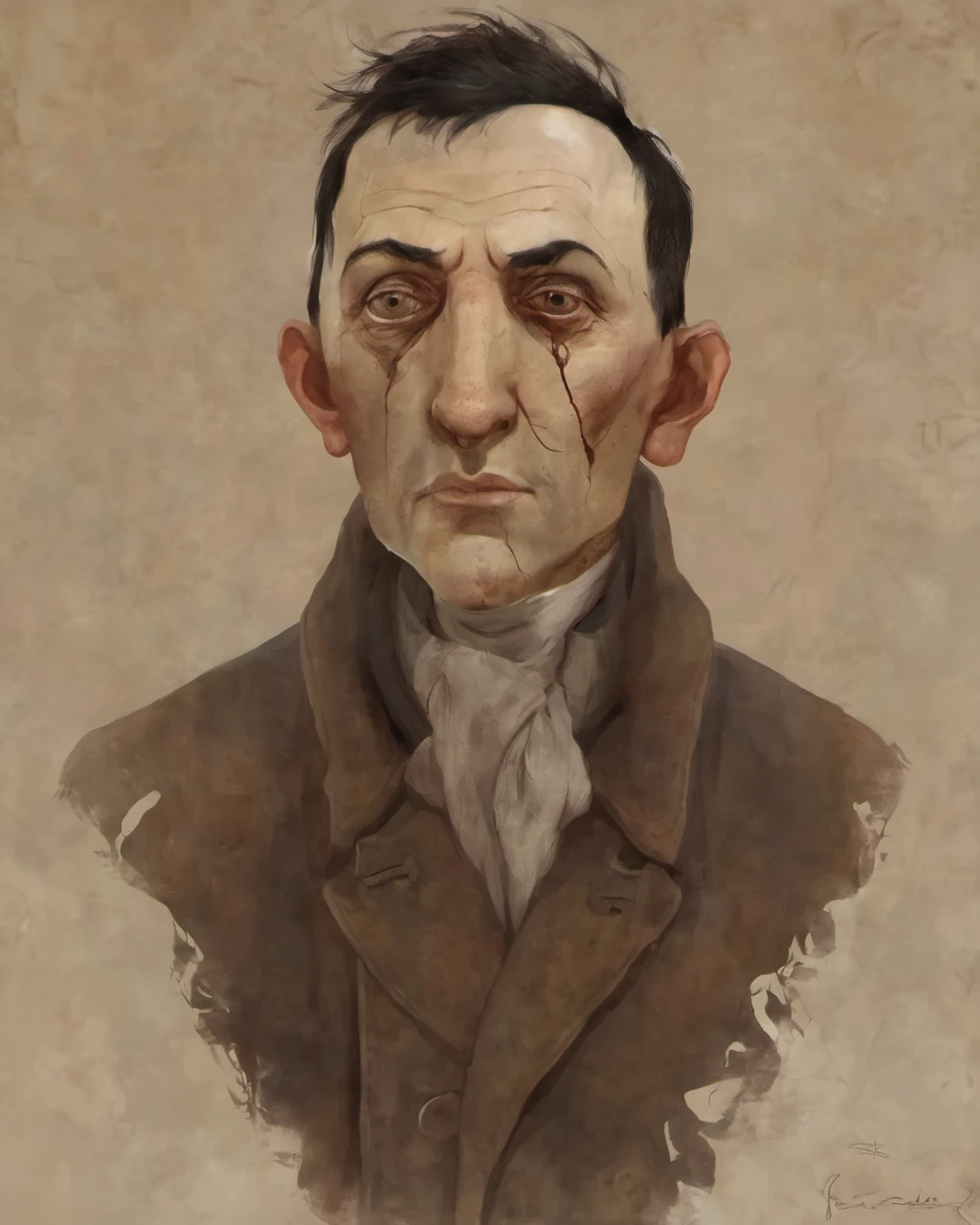 <lora:PathologicStyleXL:0.8>, portrait of a man , pathologic style