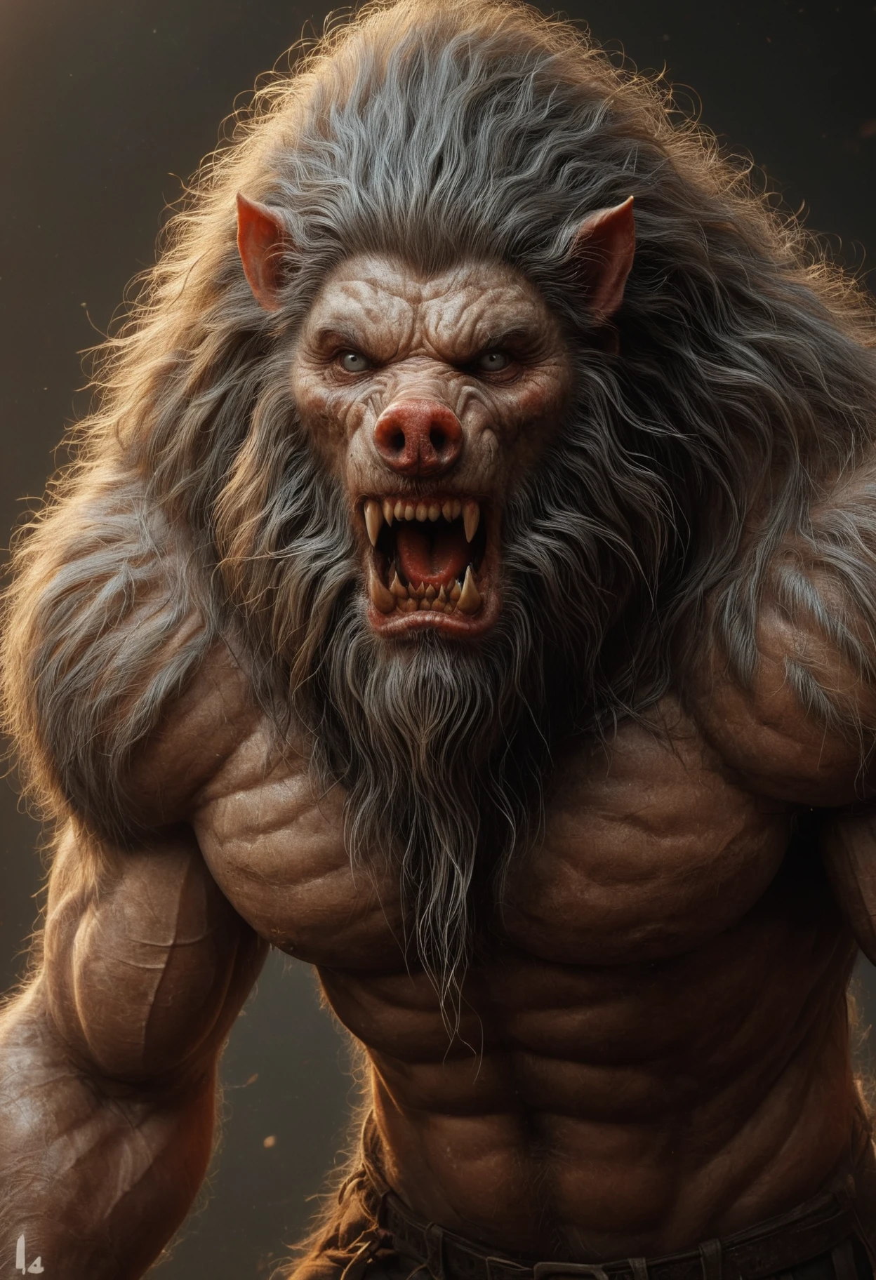 manbearpig, cinematic lighting, <lora:manbearpig-10:0.8>