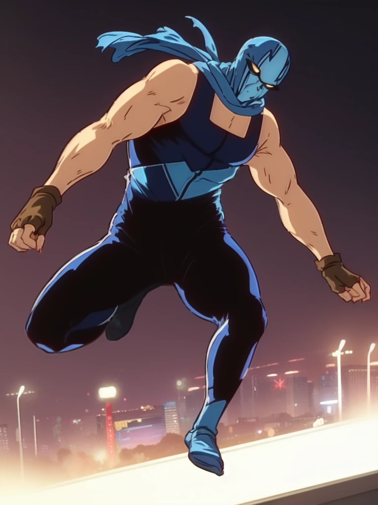 <lora:TheRapemanVer1:1>	iwasakikeisuke, solo, 1boy, male focus, muscular, gloves, fingerless gloves, mask, multi pause, jumping,flying kick,Outdoors, sunny, amusement park, crowd, on stage (masterpiece:1.2), best quality, high resolution, unity 8k wallpaper, (illustration:0.8), extremely detailed face, perfect lighting, extremely detailed CG, (perfect hands, perfect anatomy), 
masterpiece, high quality, very_high_resolution, large_filesize, full color,