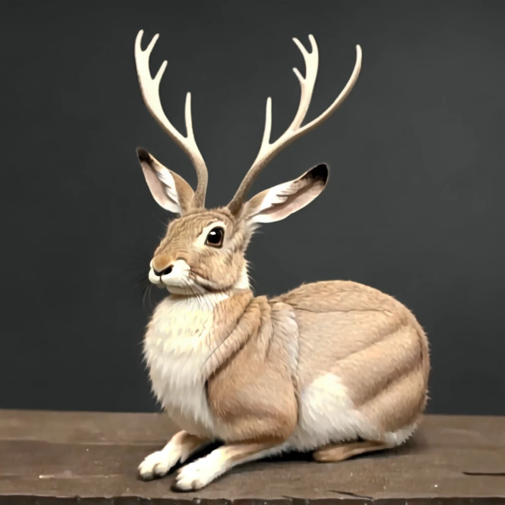 <lora:Jackalope_v1:0.5>, Jackalope, realistic, JKLP, deer