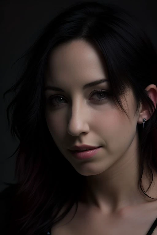 DEN_gothlet_steamgirl,
(headshot:1.1) portrait on a plain black background, (headshot:1.2), face focus, intricate (beautiful eyes:1.2), (wide open eyes:1.1), Big eyes, clean photo, circle lighting, high contrast,
bokeh, f1.4, 40mm, photorealistic, raw, 8k, textured skin, skin pores, intricate details <lora:epi_noiseoffset2:1>, epiCRealism