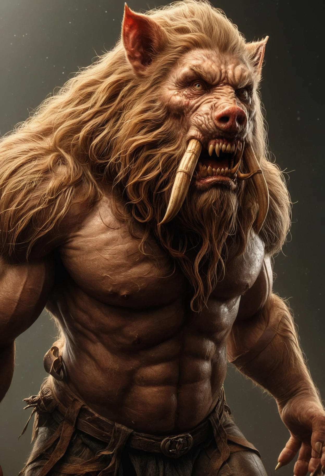 manbearpig, cinematic lighting, monster, <lora:manbearpig-10:0.8>