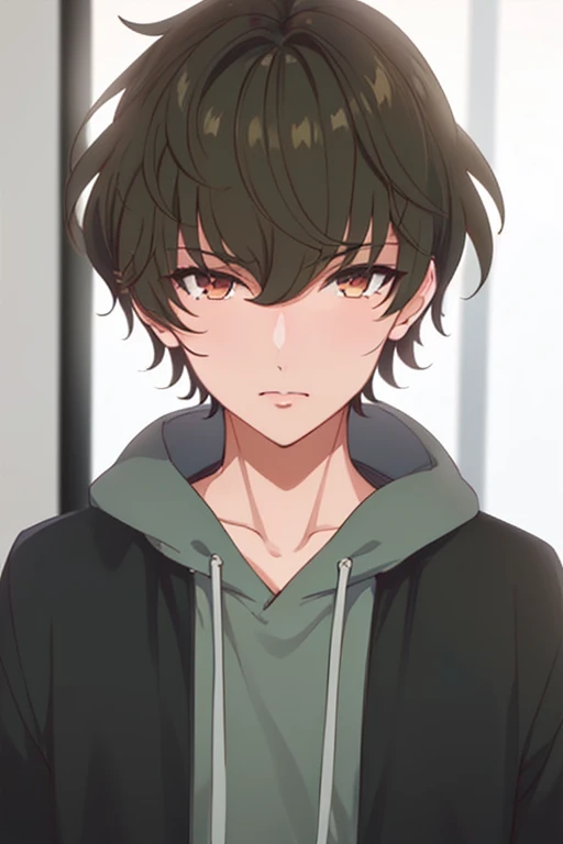 (best quality:1.1), (masterpiece:1.4), illustration, 1boy, solo, male focus, , , , , , <lora:shuugo_sekiya:1>, shuugo_sekiya, brown hair, brown eyes, bangs, hair between eyes, short hair, jacket, , ,