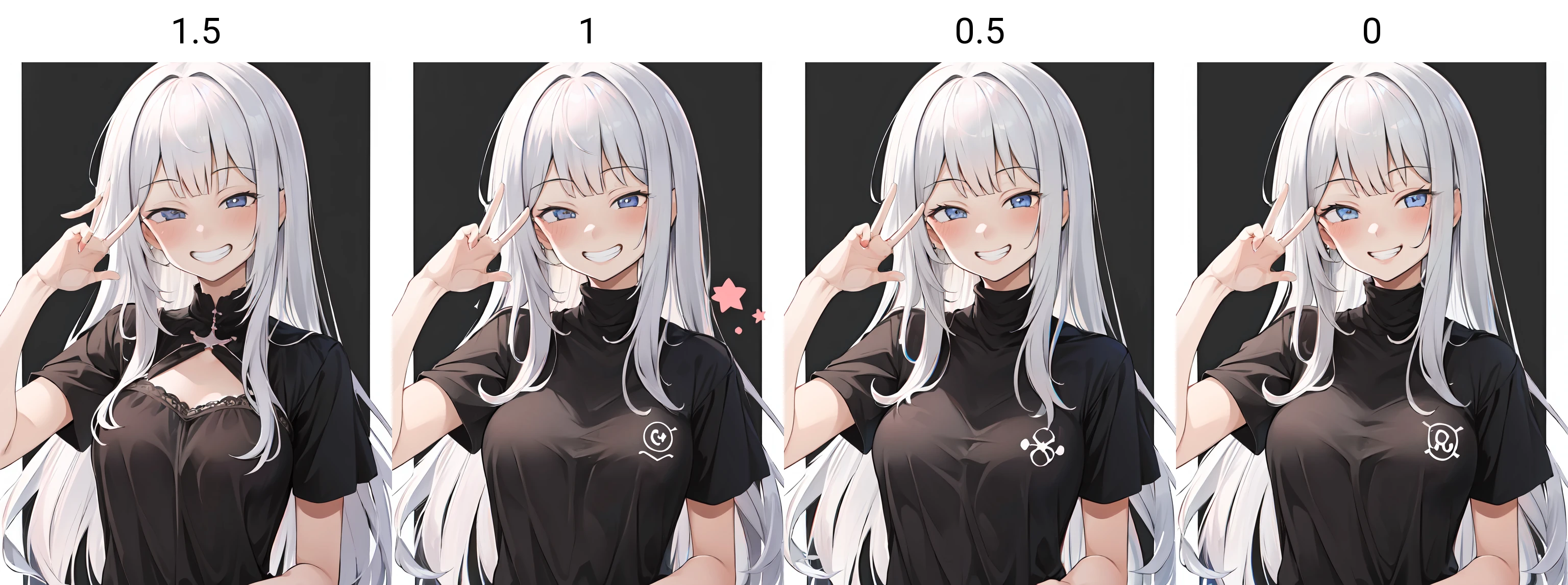 1girl,
<lora:gyaru_grin_v1.0:1.5>smiley face, grin