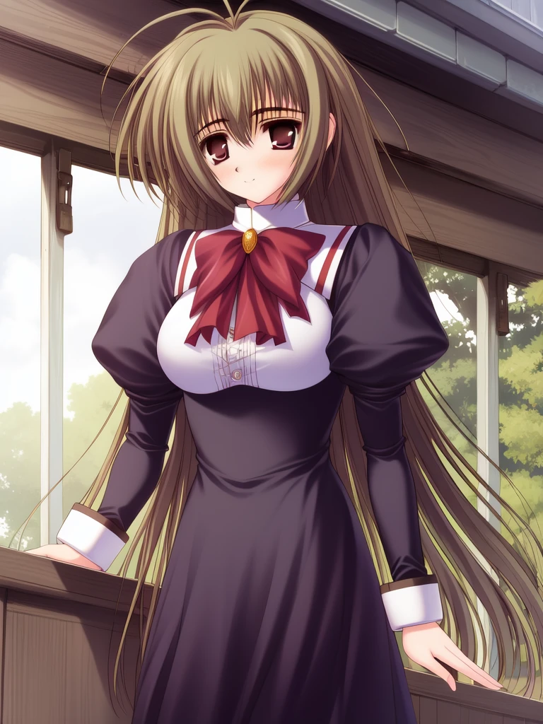<lora:MiyanokoujiMizuho:1>, MiyanokoujiMizuho, solo, long hair, otoko no ko, 1boy, dress, male focus, long sleeves, bow, very long hair, crossdressing, brown hair, red bow, antenna hair, looking at viewer, brown eyes, puffy sleeves, blush, bowtie, red eyes, brooch, School gate , smile, blush,
masterpiece, high quality, very_high_resolution, large_filesize, full color,
masterpiece, high quality, very_high_resolution, large_filesize, full color,