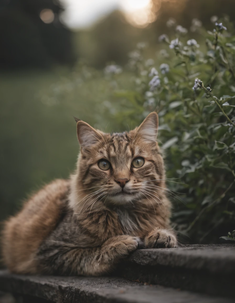 cinematic photo, The most amazing dream you ever had about a cat, Documentary photograph, highly detailed, ultra detailed, ultra realistic, trending on Artstation, Octane render, 8k, hyperrealistic, masterpiece, sharp focus, post processing, dslr, filmic photograph, cgisociety, Unreal Engine 5, 35mm photograph, film, bokeh, professional, 4k, highly detailed,