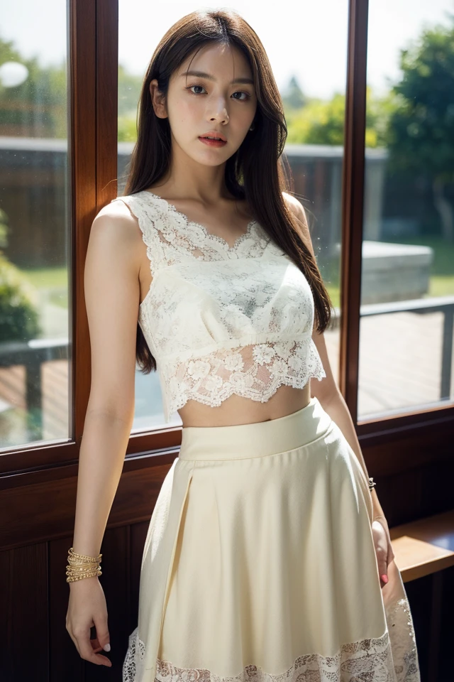 1girl,best quality,masterpiece,illustration,an extremely delicate and beautiful,CG,unity,8k wallpaper,Amazing,finely detail,masterpiece,official art,extremely detailed CG unity 8k wallpaper,incredibly absurdres,huge filesize,ultra-detailed,highres,extremely detailed,beautiful detailed girl,realistic,flower sea,(Romantic_lace_top:1.5),(Flowy_maxi_skirt:1.4),(Delicate_bracelet:1.3),<lora:Asuka Kijima_20231223214636:0.8>,