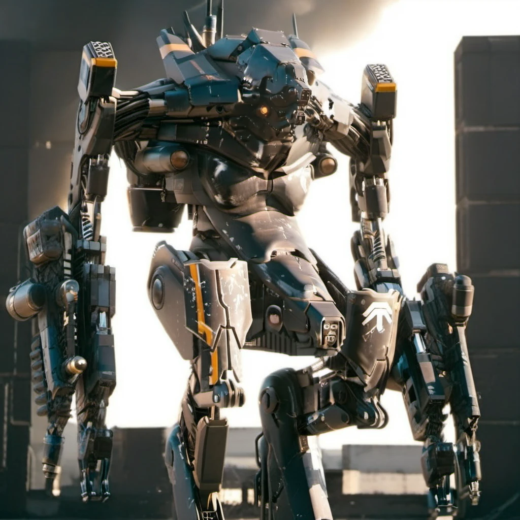Distric9Mech1024, a robot, war, post apocalyptic scenery, flames, explosion , highly detailed, photography, ultra sharp, film, bokeh, professional, 64k <lora:Distric9Mech1024-000500:0.8>