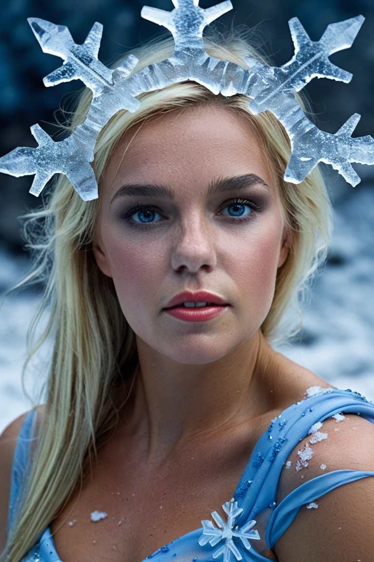 liza_white_model <lora:liza_white_model:1>
Icy queen awakens as seen through cracked ice, snow flake dress, snow, frost, winter, blue hue, high definition
<lora:ReaLora:1>