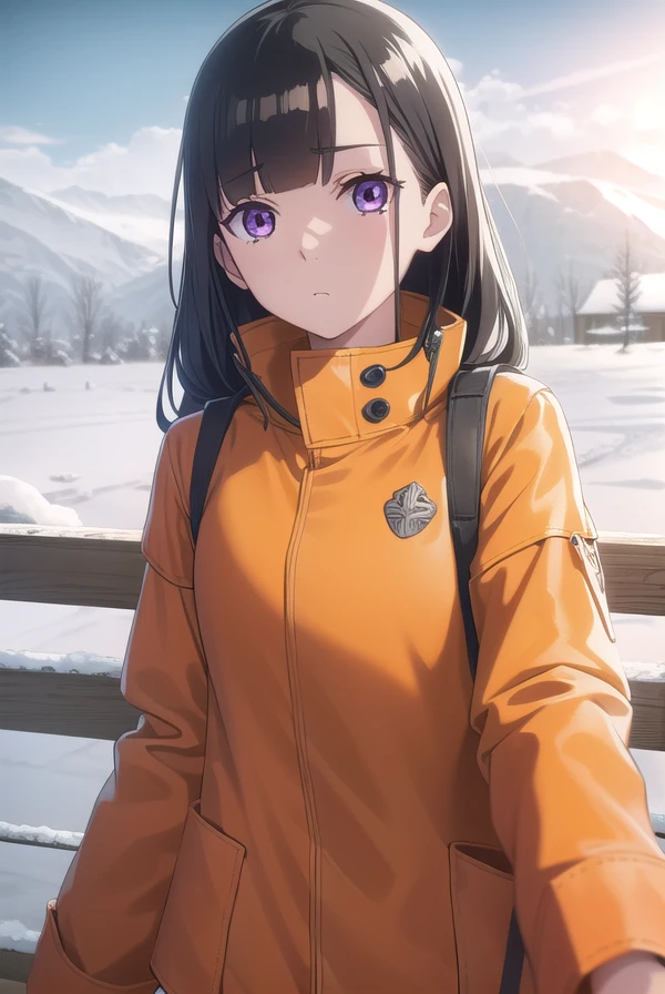 shirasekobuchizawa, <lora:shirase kobuchizawa anime s1-lora-nochekaiser:1>,
shirase kobuchizawa, long hair, black hair, red eyes, purple eyes,
BREAK jacket, helmet, orange jacket, orange helmet,
BREAK outdoors, snow, ice, snowflake,
BREAK looking at viewer,
BREAK <lyco:GoodHands-beta2:1>, (masterpiece:1.2), best quality, high resolution, unity 8k wallpaper, (illustration:0.8), (beautiful detailed eyes:1.6), extremely detailed face, perfect lighting, extremely detailed CG, (perfect hands, perfect anatomy),