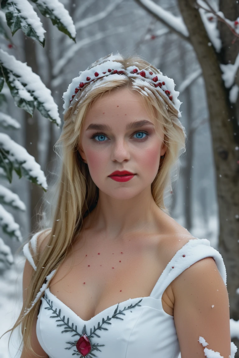 liza_white_model  <lora:liza_white_model:1.2>
 snow fae princess, photo real,  (8k, RAW photo, highest quality), hyper realistic, red ruby gemstone suit, hauntingly beautiful illustrations, fairytale-inspired, winter snow background, blurry background, blue-grey eyes
 <lora:ReaLora:1>
<lora:dark_fantasy_art:.7>  lora:add-detail-xl:1> <lora:skin_slider_v1:1> "
 <lora:ReaLora:1>   <lora:skin_slider_v1:.9>