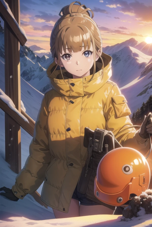 hinatamiyake, <lora:hinata miyake s1-lora-nochekaiser:1>,
hinata miyake, short hair, brown hair, (brown eyes:1.5),
BREAK jacket, helmet, orange jacket, orange helmet,
BREAK outdoors, snow, ice, snowflake,
BREAK looking at viewer,
BREAK <lyco:GoodHands-beta2:1>, (masterpiece:1.2), best quality, high resolution, unity 8k wallpaper, (illustration:0.8), (beautiful detailed eyes:1.6), extremely detailed face, perfect lighting, extremely detailed CG, (perfect hands, perfect anatomy),
