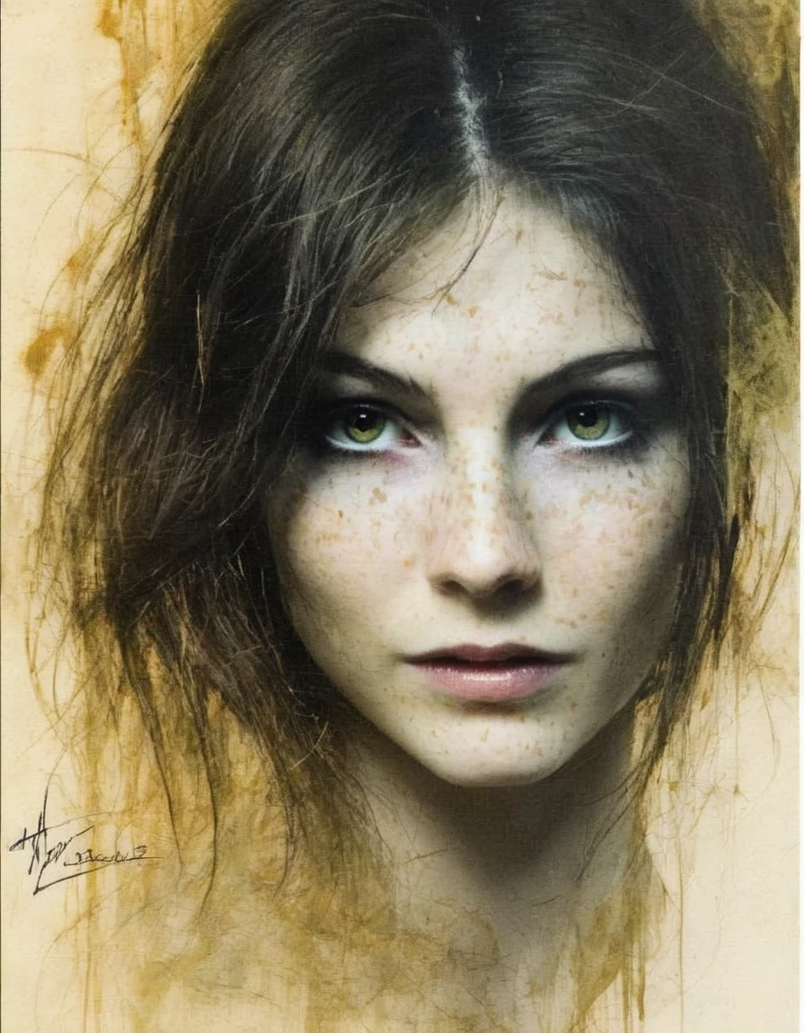 an overexposed creation by dave mckean of a lady <lora:AnalukXL8:1>