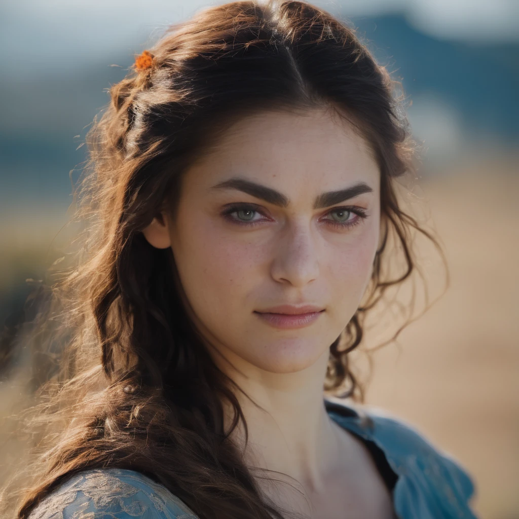 miriam_leone, <lora:MiriamLeoneXL:1>,Pale woman wearing shredded grunge shirt, dark messy hair, staring at viewer, perfect quality, sharp focus, shallow depth of field, 8k, flash photography, dread in eyes, ((perfect eyes, detailed eyes,realistic eyes)), ((sharp face, detailed face, realistic face, naturtal skin, realistic skin, detailed skin, pores))