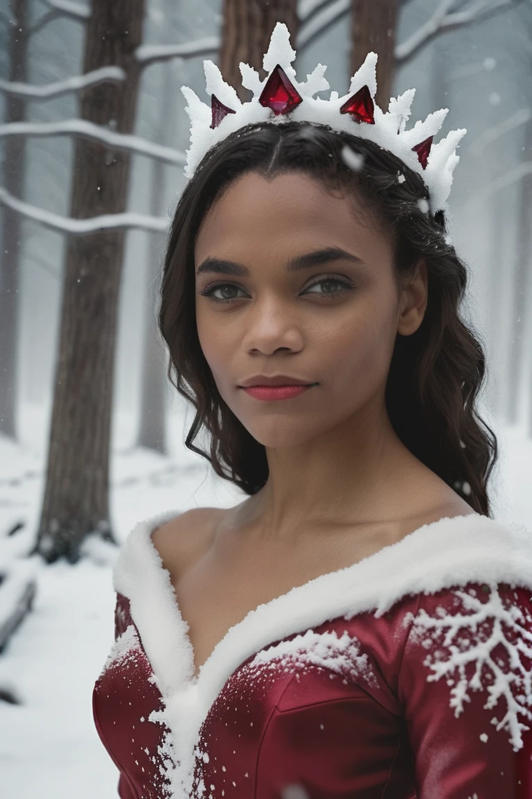 jordan_sneed_model <lora:jordan_sneed_model:1> 
 snow fae princess, photo real,  (8k, RAW photo, highest quality), hyper realistic, red ruby gemstone suit, hauntingly beautiful illustrations, fairytale-inspired, winter snow background, blurry background
 <lora:ReaLora:1>
<lora:dark_fantasy_art:.7>  lora:add-detail-xl:1> <lora:skin_slider_v1:1>
