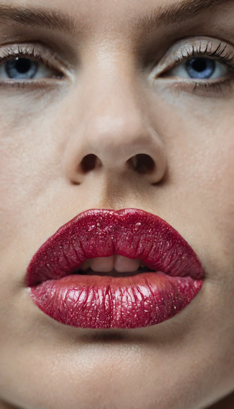photo of a woman, lips, promotional photoshoot, upcoming movie trailer, sharp focus, hd, photo by ingrid baars