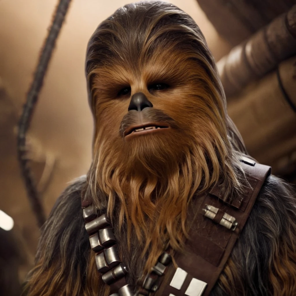 cinematic film still of  <lora:Chewbacca:1.2>
Chewbacca a chewi In Star Wars Universe, shallow depth of field, vignette, highly detailed, high budget, bokeh, cinemascope, moody, epic, gorgeous, film grain, grainy