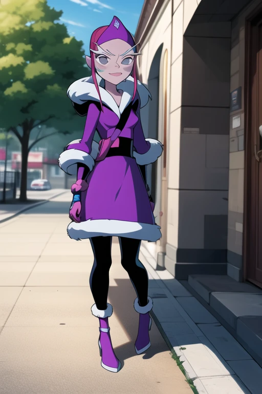 <lora:ester-02:1> ester, facing front, front view, full body, outdoors, masterpiece, best quality
