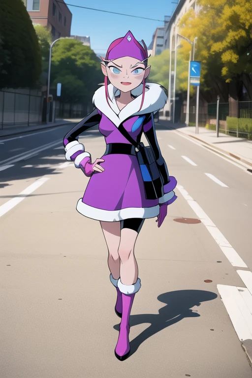 <lora:ester-02:1> ester, facing front, front view, full body, outdoors, masterpiece, best quality