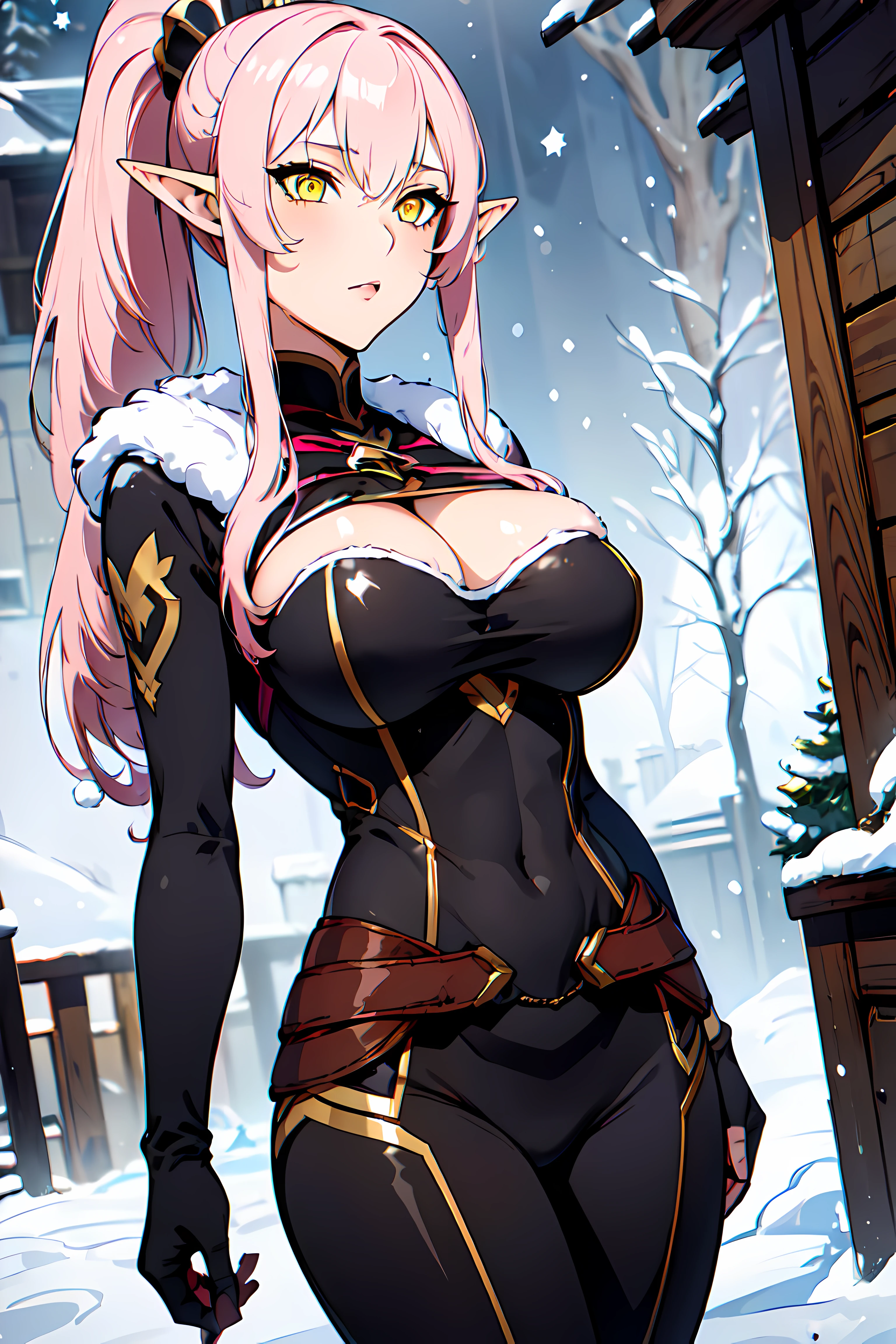 masterpiece,best quality,
1girl,big breasts, waist ,slender,
<lora:Character_ort_ariane_skeltonknight_v0.3:0.7>
ariane,
high ponytail,pink hair, pointy hair , elf, yellow eyes
black bodysuit, fake fur,rider suit,
(snow, winter scene, outdoor,:1.2)
watching at viewer,waist shot
<lora:Style_hews_style:0.4> <lora:Style_cutesexyrobutts_v2:0.1>
<lora:Style_puuzaki-puuna-lora-v1:0.1> <lora:Style_anmnr01AOM3A1:0.2>
<lora:Concept_Round_Breasts_V7:0.3>ROUND BREASTS, medium BREASTS