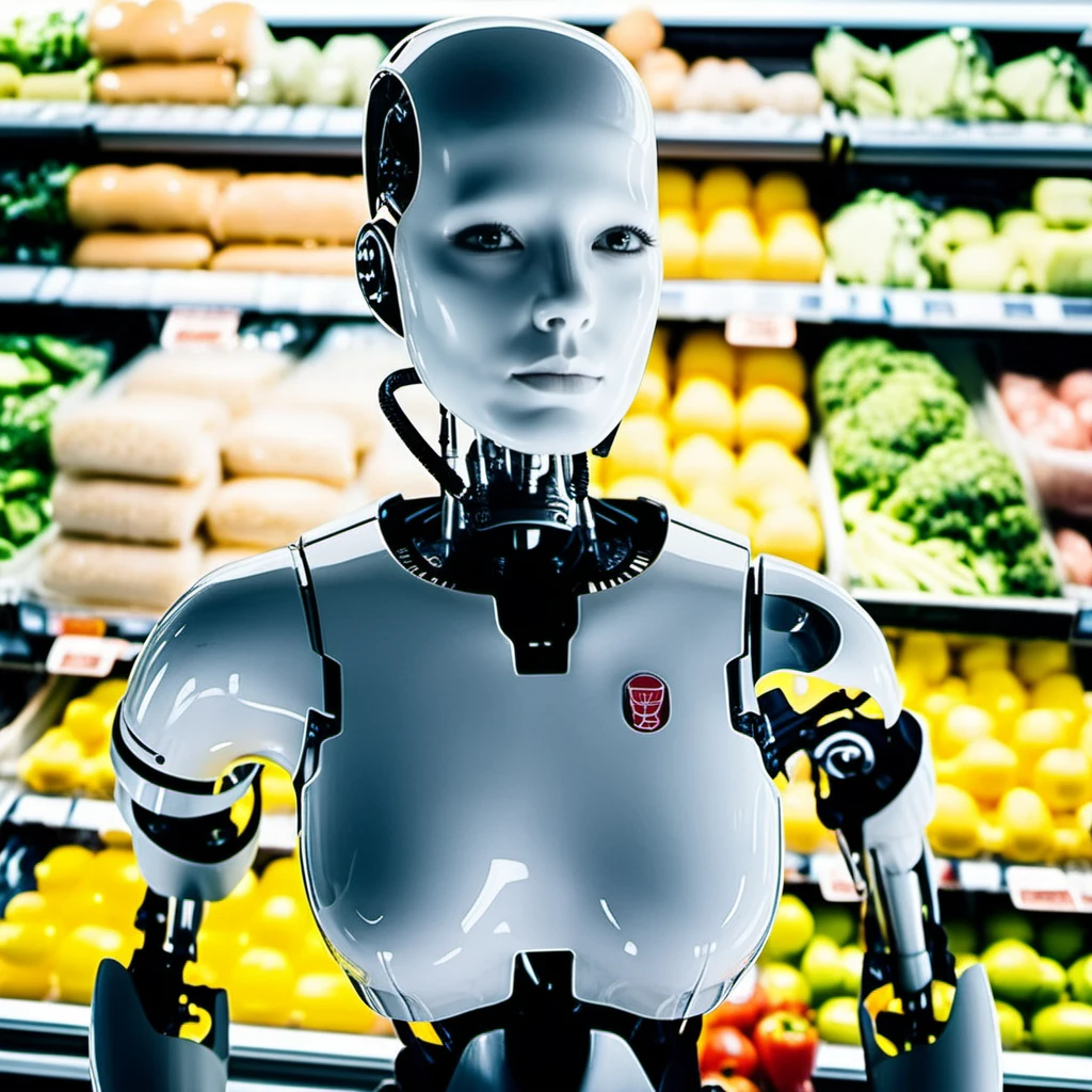 Allisfulloflove1024, robot, full body, grocery shopping,    highly detailed, photography, ultra sharp, film, bokeh, professional, 64k <lora:add-detail-xl:1.5> <lora:Allisfulloflove1024:0.8>