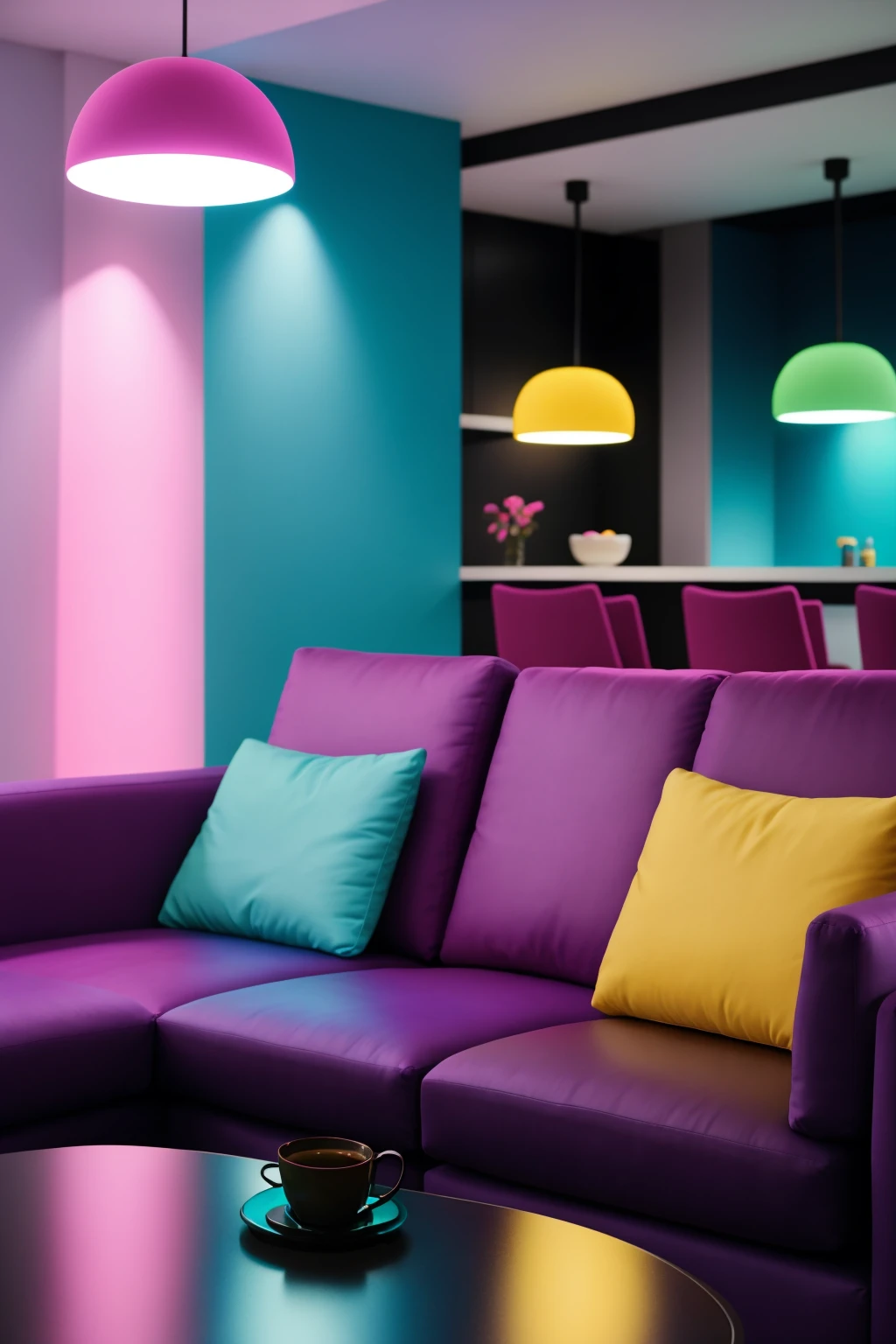 CS-CYBR dark modern living room, sofa, chairs, coffee table, night, scifi
(photorealistic) (bokeh) (best quality) (detailed skin:1.3) (intricate details) (cinematic lighting) (sharp focus)