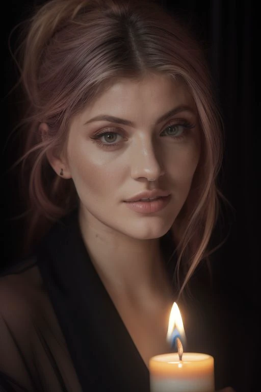 DEN_dollyd_SG,
in a dark room in (pitch black:1.2) amongst a (candle light vigil:1.2), (candles:1.1), (candle light:1.1), (pitch black room:1.2), (darkness:1.1), wearing a (sheer robe:1.1), robe, sheer, (lots of candles:1.2),
bokeh, f1.4, 40mm, photorealistic, raw, 8k, textured skin, skin pores, intricate details <lora:epi_noiseoffset2:1>, epiCRealism <lora:ClothingAdjuster3:-1.0>