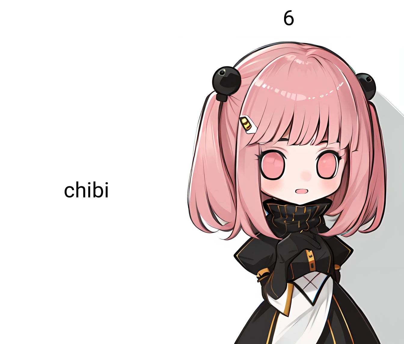 1girl, face, red eyes, <lora:iris_size_control2_v1:6>chibi,