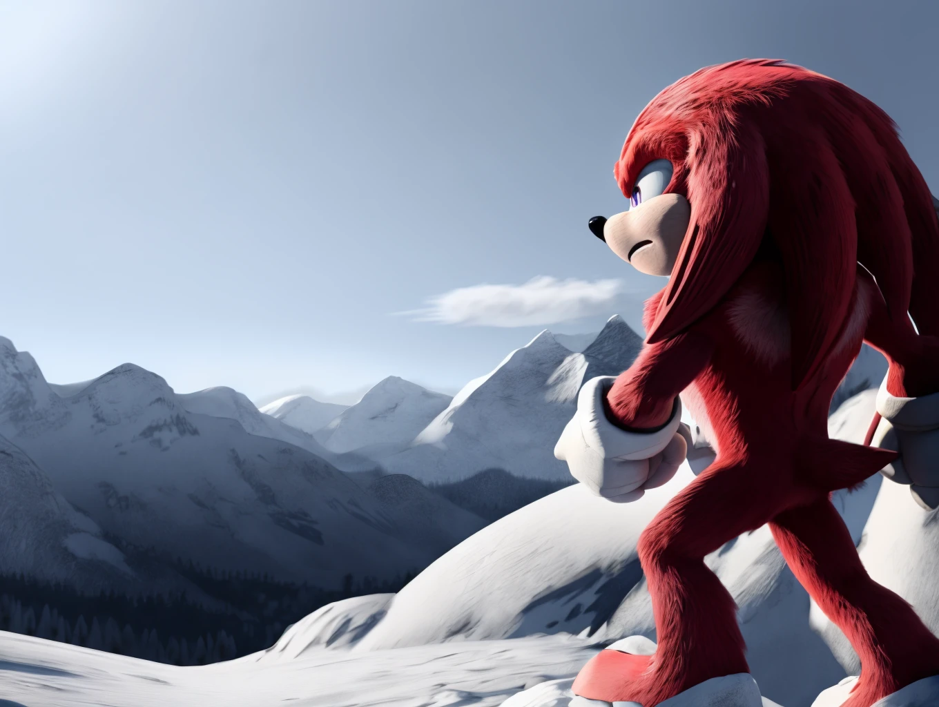 best quality,high quality,
knuckles_the_echidna,standing on mountain peak,mountains and forest in distance,from behind
<lora:knuckles_1.5_v1:1>