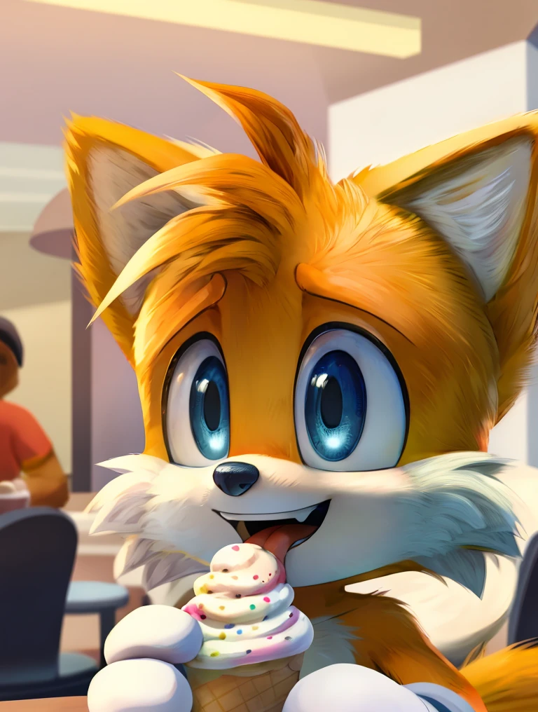 best quality,high quality,
tails_prower,bright blue sclera,black pupils,licking ice-cream,pink tongue,smiling,ice cream parlour,
<lora:tails_1.5_v1:1>