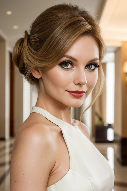 Cat5chTTXV1A,
a beautiful woman posing for a masterpiece photo in a sheath dress, (luxery hotel lobby ambience),
(professional photo shooting), (high buget photo), (extremely detailed skin), (flawless skin), (model pose), (updo hairstyle:1.5), (make-up), (red lipstick)
(natural light), (high quality photography), (intricate details), (8k), (HDR), (sharp focus),
