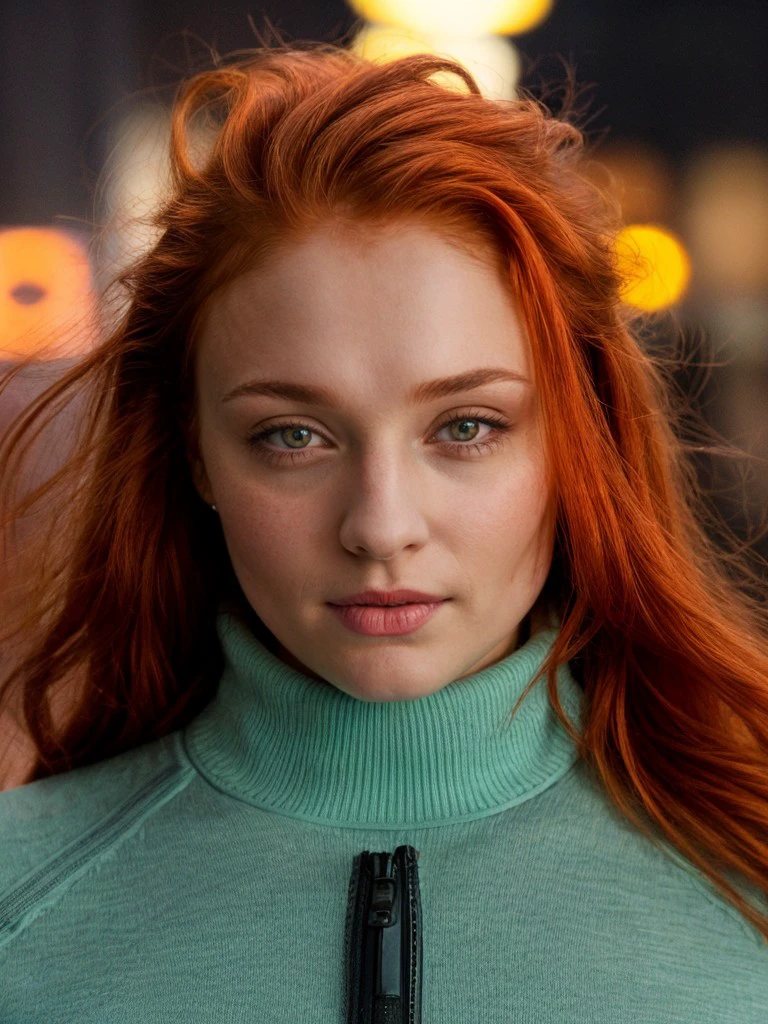 <lora:sptrn2-24:1> a photo of sptrn ,red hair, long wavy hair, wearing turtleneck sweater,close-up, masterpiece, city street, neon lights,extreme dof,bokeh <lora:add_detail:1> (add_detail:1.3)