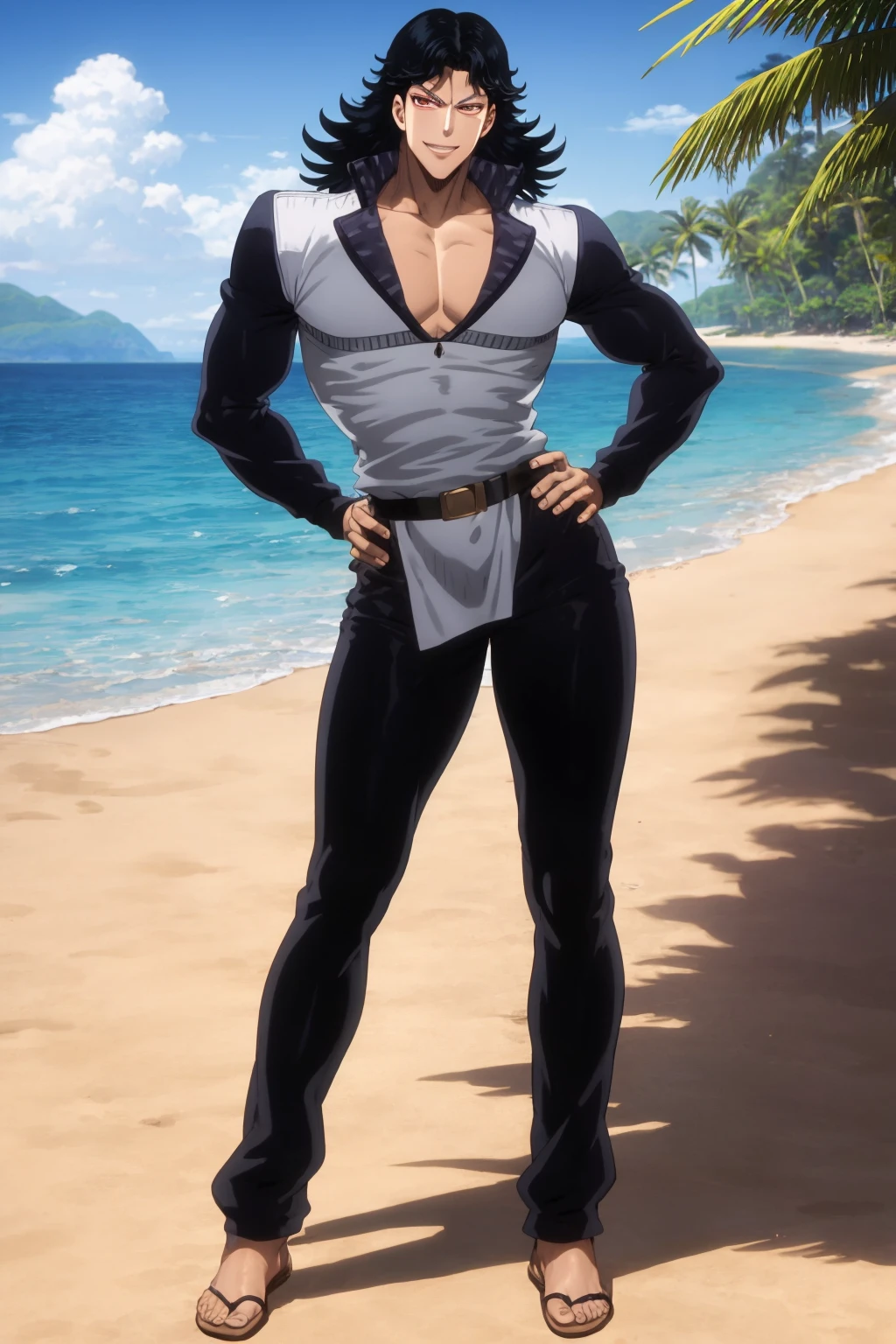 Raiden General who does not wear a swimsuit by the sea --auto