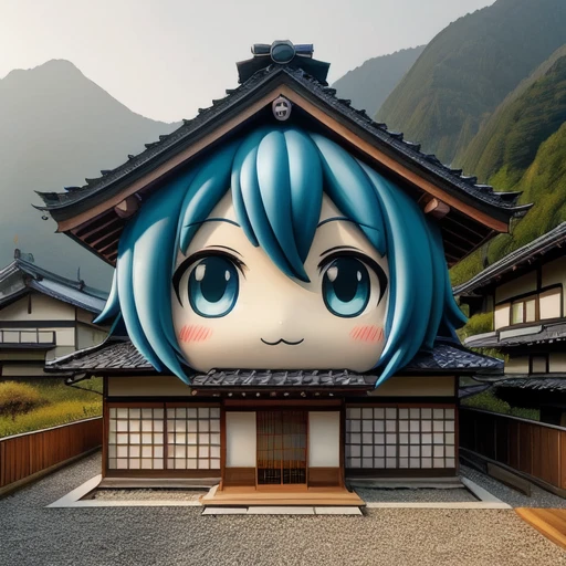 a house shaped like a face v1.0
