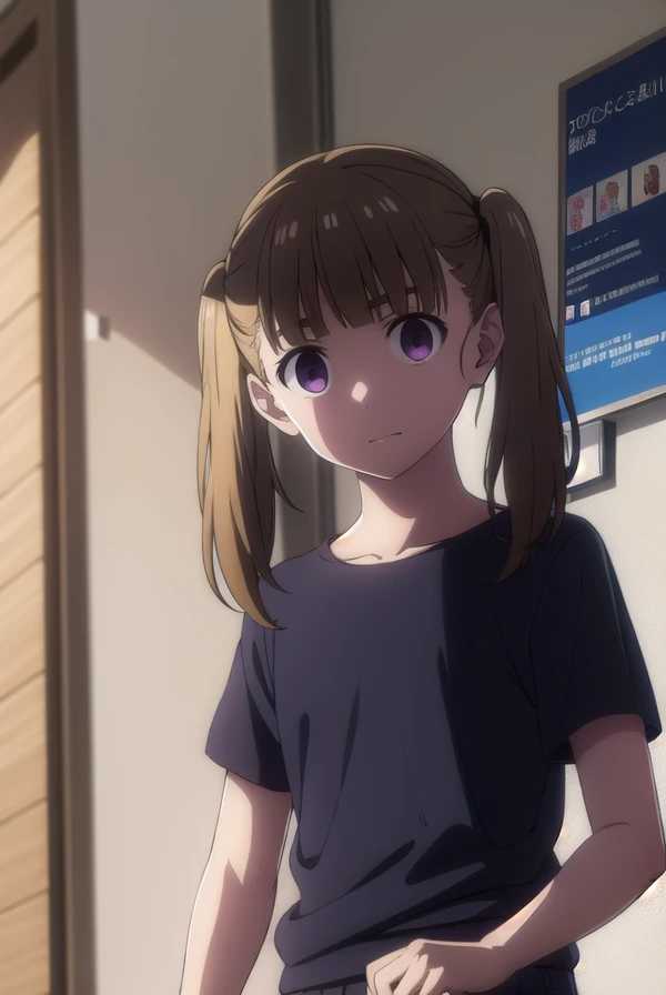shiorikobayakawa, <lora:shiori kobayakawa s1-lora-nochekaiser:1>,
shiori kobayakawa, bangs, brown hair, twintails, (purple eyes:1.1), blunt bangs, empty eyes,
BREAK short sleeves, pants, black shirt, t-shirt,
BREAK outdoors,
BREAK looking at viewer,
BREAK <lyco:GoodHands-beta2:1>, (masterpiece:1.2), best quality, high resolution, unity 8k wallpaper, (illustration:0.8), (beautiful detailed eyes:1.6), extremely detailed face, perfect lighting, extremely detailed CG, (perfect hands, perfect anatomy),