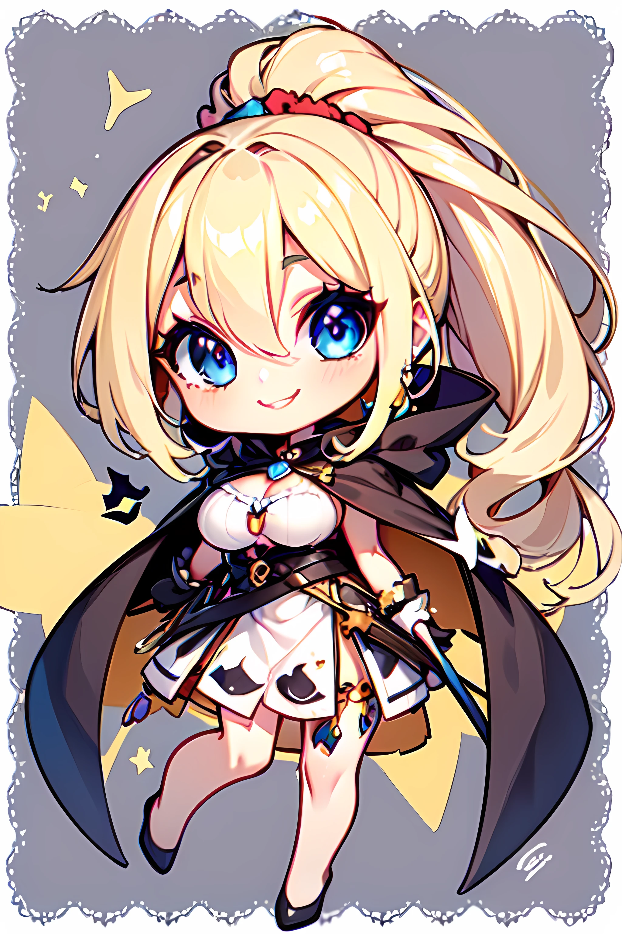 masterpiece,best quality,
1girl,big breasts, waist ,slender,
<lora:Character_ort_lowellmina_geniusprince_v0.5:0.7>
lowellmina,
high ponytail, scrunchie, sidelock,v-shaped eyeblows, smile
dress, cape,jewelry,
<lora:chibi:0.8>chibi