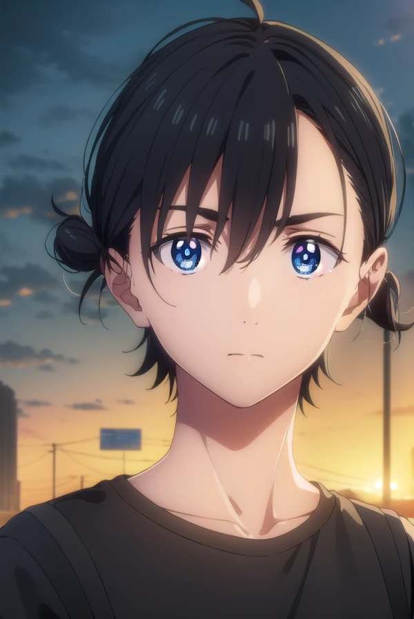 shinpeiajiro, <lora:shinpei ajiro s1-lora-nochekaiser:1>,
shinpei ajiro, black hair, hair between eyes, male focus, blue eyes,
BREAK short sleeves, pants, black shirt, t-shirt,
BREAK outdoors,
BREAK looking at viewer,
BREAK <lyco:GoodHands-beta2:1>, (masterpiece:1.2), best quality, high resolution, unity 8k wallpaper, (illustration:0.8), (beautiful detailed eyes:1.6), extremely detailed face, perfect lighting, extremely detailed CG, (perfect hands, perfect anatomy),