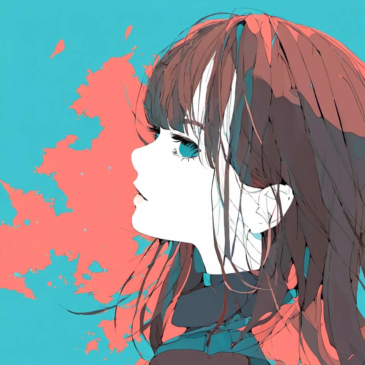 <lora:mourning_girl_xl_v1>,1girl,cyan background,