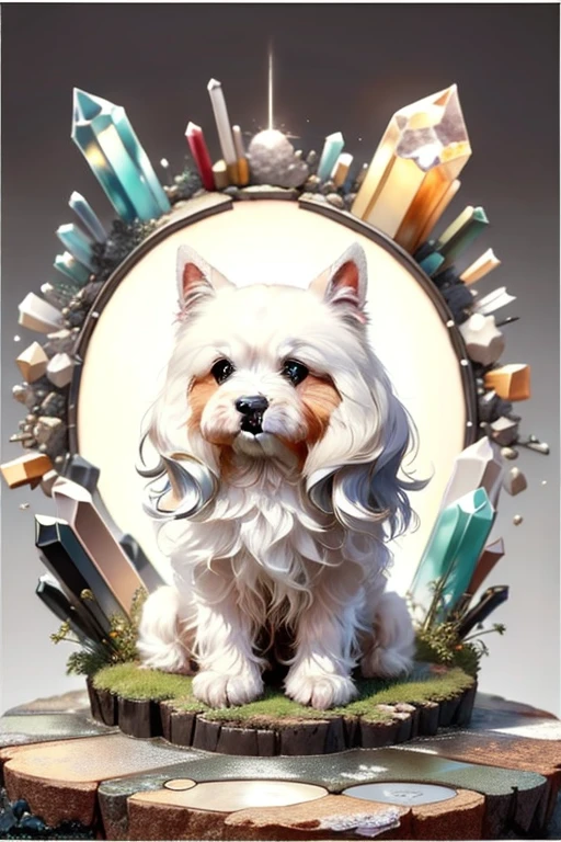 masterpiece, best quality,uploaded on e621, ((by Yurusa, by Childe Hassam, by Kenket, by Kyoto Animation)), sharp details, (best quality), dramatic lighting, <lora:Mia:0.6>,(miadgldg:1.3) ,white dog ,dog,inside a bottle
,<lora:sunburst-geode-style-darquelilly-v1:0.8> sunburstgeode