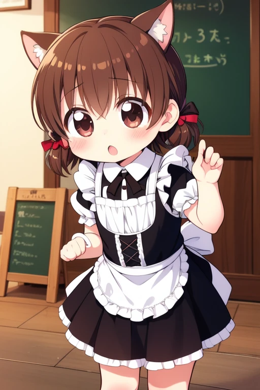 <lora:kasugamiyu:0.8> kasugamiyu, solo, 1girl, maid, blush, chibi, tailãbrown hair, chibi, child,
brown hair, cafe,
1girl, soro, masterpiece, high quality, very_high_resolution, large_filesize, full color,